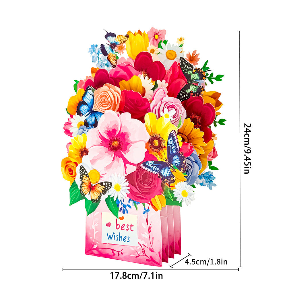 Heart and Flower Pop-Up Greeting Cards