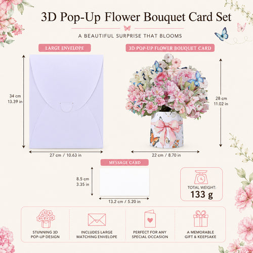 Butterfly Bouquet Pop-Up Greeting Cards
