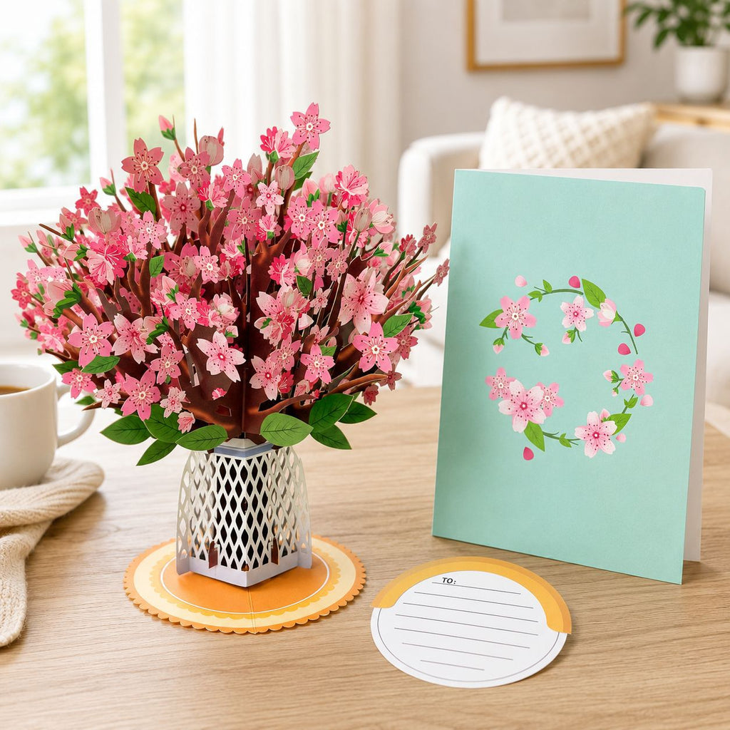 Flowers and Trees Pop-Up Greeting Cards