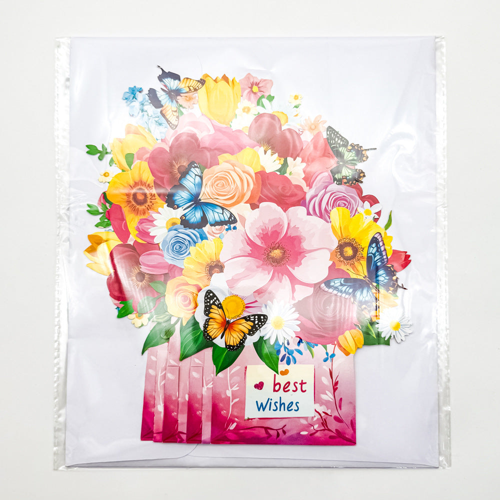 Heart and Flower Pop-Up Greeting Cards
