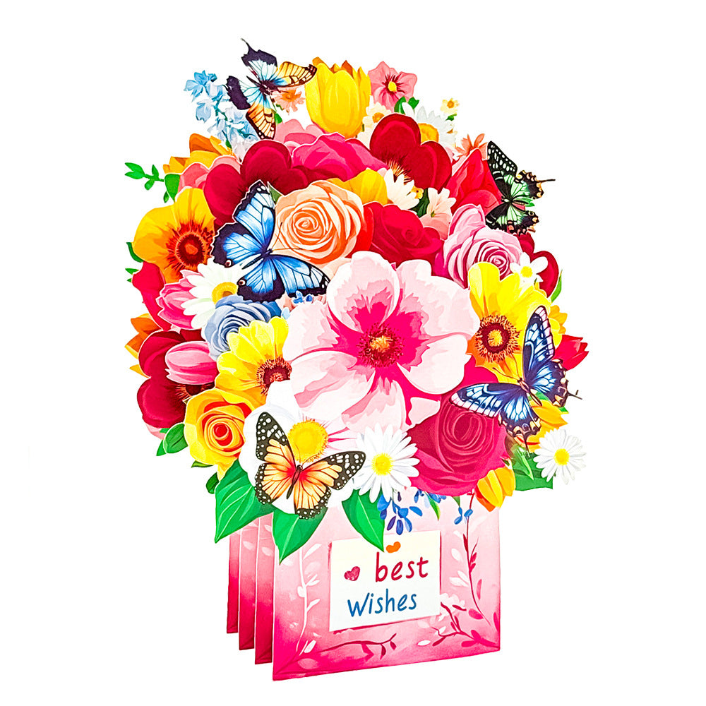 Heart and Flower Pop-Up Greeting Cards